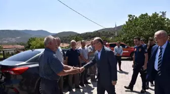 Son dakika haberleri! Vali Karadeniz, yangın bölgesinde incelemelerde bulundu