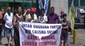 Bes'ten Sarp Gümrük Kapısı'nda 'Mobbing' Protestosu