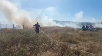 Alacahöyük Ören Yeri'ndeki yangın söndürüldü