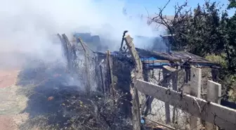 Müstakil evin bahçesinde çıkan yangın büyümeden söndürüldü