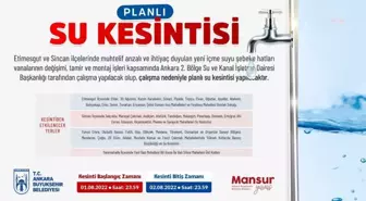 Van yerel haberleri... Aski'den Planlı Su Kesintisi: Etimesgut, Sincan ve Yenimahalle İlçelerinin Bir Kısmında 26 Yıllık İçme Suyu Vanaları Değiştirilecek