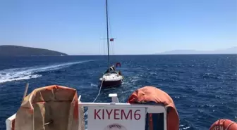 Muğla haberleri: Bodrum'da sürüklenen 2 tekne ekiplerce kurtarıldı