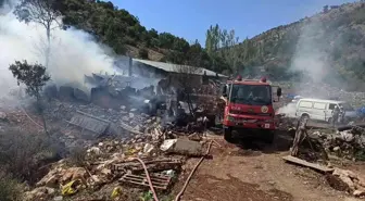 Son dakika haberi! Seydişehir'de ev ve samanlık yangını: 1 yaralı