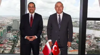 PUNOM PEN - Dışişleri Bakanı Çavuşoğlu, Kamboçya'da Çin Halk Cumhuriyeti Dışişleri Bakanı Wang Yi ile görüştü