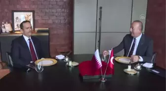 Bakan Çavuşoğlu, Katarlı mevkidaşı Al Sani ile görüştü