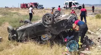 Şarampole devrilen otomobildeki anne öldü, 2 çocuğu ve eşi yaralandı