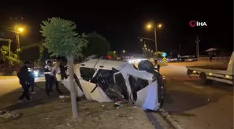 Düzce'de iki kazada araçlar takla attı: 2'si ağır 6 yaralı