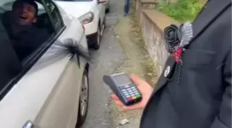 Düğün konvoyunda pos cihazı ile bahşiş