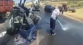 Gaziantep gündem haberi... GAZİANTEP - Otomobille çarpışan traktörün sürücüsü yaralandı