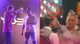 Norm Ender, konserinde garsonun başından içki döken Demet Akalın'a gönderme yaptı: Çaptan düşen popçu