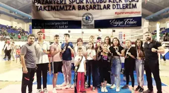 Bilecik haber! Pazaryeri kickboks sporcuları şampiyonada madalyaları sildi süpürdü