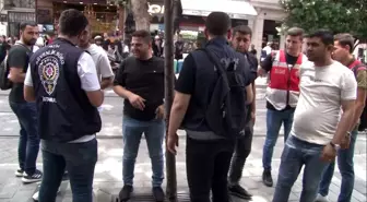 Fatih'te dilenci, işportacı ve hanutçuluk yapanlara yönelik denetim