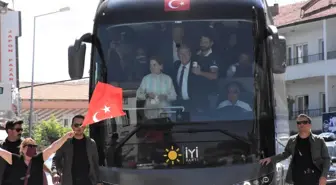 Aksaray politika haberi: İYİ Parti Genel Başkanı Akşener, Aksaray'ın ilçelerinde esnafı ziyaret etti