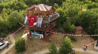 Kastamonu haber... Küre Dağları Milli Parkında zipline heyecanı yaşanıyor