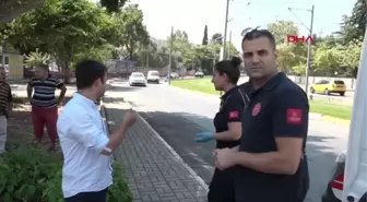 YAN YATAN OTOMOBİLDEN BURNU BİLE KANAMADAN ÇIKTI