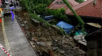 BEYKOZ'DA İSTİNAT DUVARININ ALTINDA KALAN İŞÇİ KURTARILDI