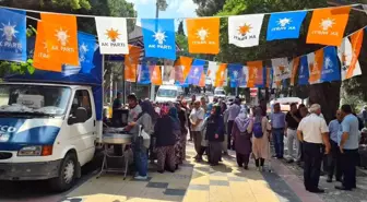 Manisa haber... Gördes'te AK Parti'nin 21'inci yılına 3 bin kişilik lokma