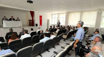 Amasya haberi! Vali Masatlı Hamamözü'nde muhtarlarla toplantı yaptı