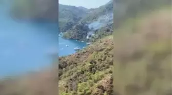 Muğla'da çıkan orman yangınına müdahale ediliyor