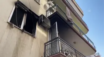 İzmir'de çıkan ev yangınında vücudunda yanıklar oluşan kadın tedavi altına alındı
