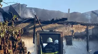 Zonguldak haber! Zonguldak'ta çıkan yangında dumandan etkilenen yaşlı adam öldü