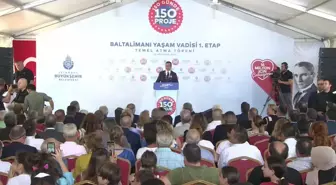 İBB Başkanı İmamoğlu, Baltalimanı Yaşam Vadisi'nin temel atma törenine katıldı