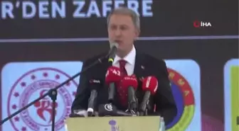 Bakan Akar: 'TSK, 'Hudut namustur' anlayışıyla hudutlarımızın güvenliğini sağlamakta, yurt içinde ve sınır ötesinde artan bir şiddet ve tempoda ve...