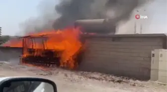 Tüp patladı, emekli öğretmene ait marangoz dükkanı alev alev yandı