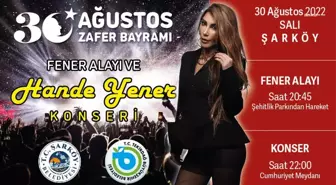 Tekirdağ yerel haberi... Tekirdağ Büyükşehir'den 30 Ağustos Zafer Bayramı İçin Hande Yener Konseri