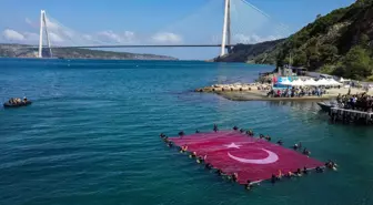 Balıkesir haberi! Engelliler ve SAT komandoları Marmara Denizi'nde '100. Yıl Zafer Dalışı' yaptı