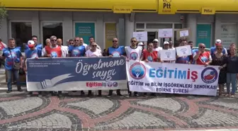 Edirne haberi! Eğitim İş Edirne Şube Başkanı Akçay: 'Öğretmenlik Meslek Kanunu Öğretmenleri Uzman ve Başöğretmen Diye Bölmeyi Hedeflemektedir'