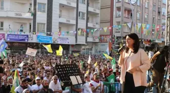 HDP'li Pervin Buldan Van'da partililere seslendi: Seçimlere iki ittifakla giriyoruz