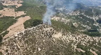 Manisa gündem haberi: Manisa'da 10 dönüm orman yandı