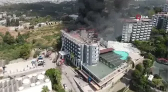Alanya'da korkutan otel yangını