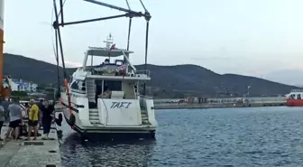 Avşa Adası'nda batma tehlikesi geçiren yat kurtarıldı