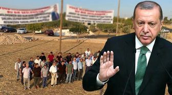 Boy abdesti dahi alamayan vatandaşlar, açtıkları pankartlarla Cumhurbaşkanı Erdoğan'dan yardım istedi