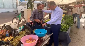 Çuhadar, pazarcı esnafının sıkıntılarını dinledi