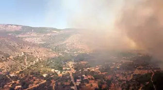 Mersin haberi | Mersin'deki yangın havadan görüntülendi