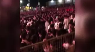 BURSA'DA KONSER ALANINDA TEKMELİ- YUMRUKLU 'TACİZ' KAVGASI