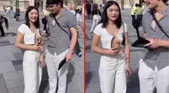 Genç kızın göğüs dekoltesi için 'Abdest bozuyorsun' diyen fenomene soruşturma