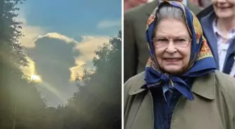 2. Elizabeth'e tapıyorlar! İngiliz gazete gökyüzündeki bir bulutu İngiltere Kraliçesine benzetti