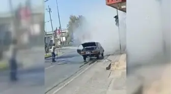 Son dakika haberi: Araçta çıkan yangında sürücü yaralandı