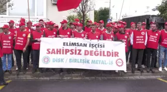 Elimsan İşçileri, Maaşlarının Ödenmemesini Suudi Arabistan Başkonsolosluğu Önünde Protesto Etti