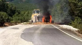 Balıkesir haber! Manyas'ta seyir halinde ki araç yandı