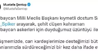 TBMM Başkanı Şentop, Azeri mevkidaşı Qafarova ile görüştü