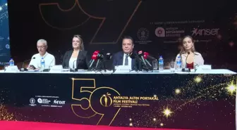 Antalya gündem haberleri | 59. Antalya Altın Portakal Film Festivali Tanıtımı Yapıldı. Muhittin Böcek: 'O Kara Bulutların Sanatın Işığıyla Dağılacağına İnandık'