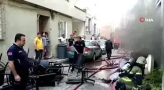 Apartmanda çıkan yangın panik oluşturdu