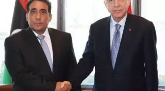 Cumhurbaşkanı Erdoğan, Libya Başkanlık Konseyi Başkanı Muhammed Yunus el-Menfi ile görüştü