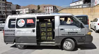 Hakkari haberleri... 'Elmacı Dede' Denizli'den Hakkari'deki askerlere üzüm getirdi