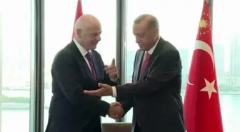 Cumhurbaşkanı Erdoğan, FIFA Başkanı Infantino'yu kabul etti